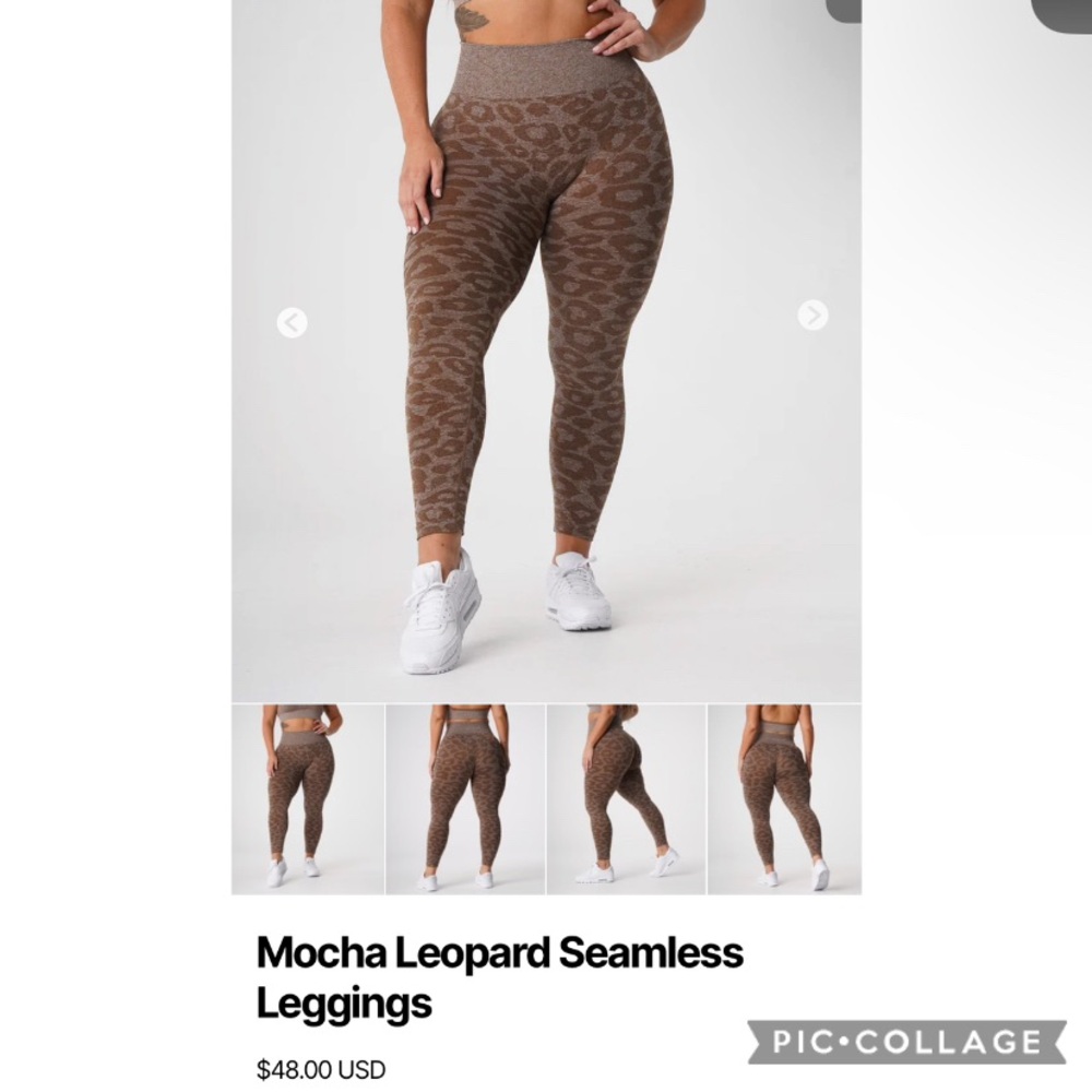 NVGTN Mocha Leopard Seamless Leggings